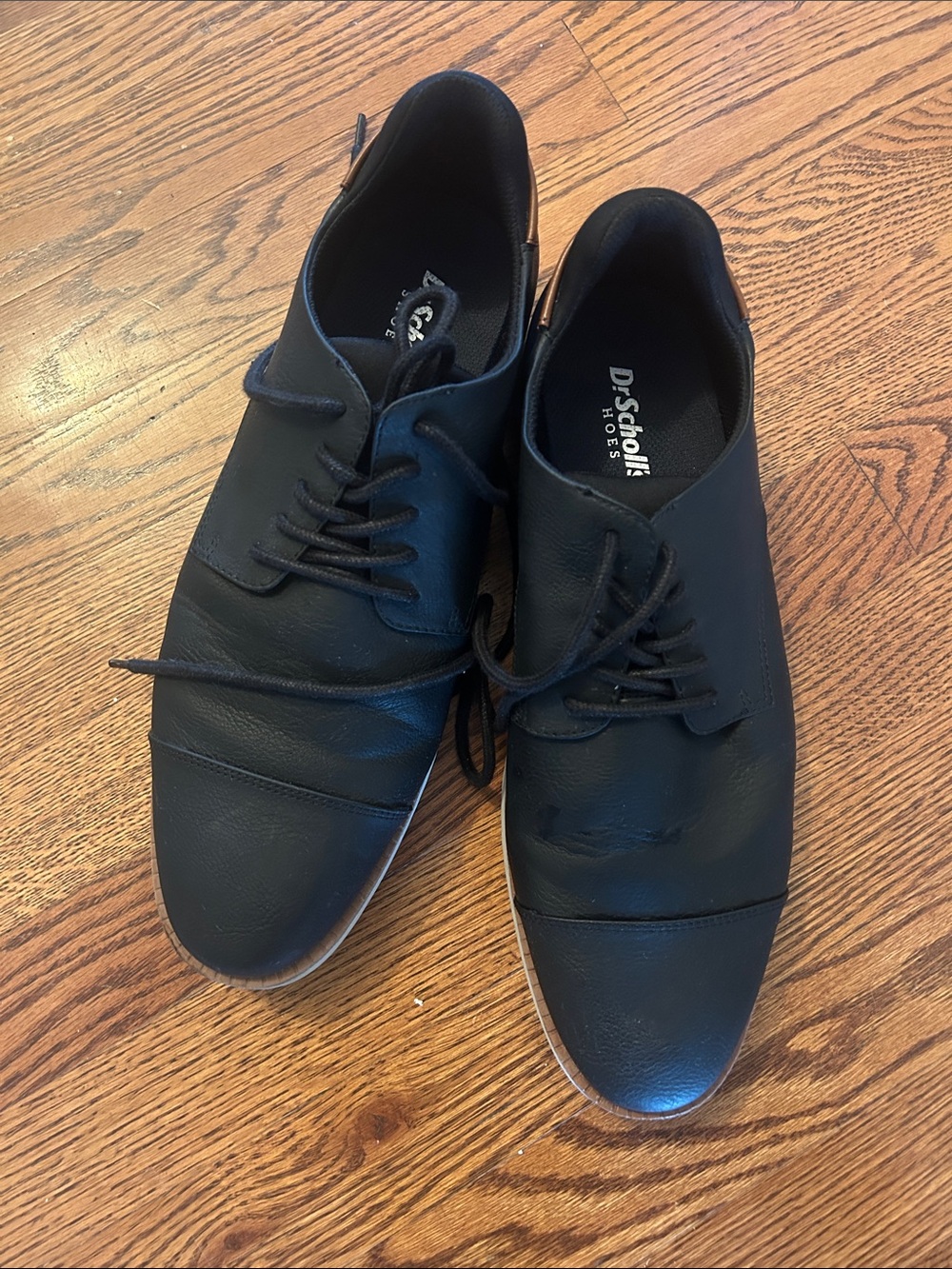 Dr. Scholl's Men's Black Lace-Up Oxford Dress Shoes